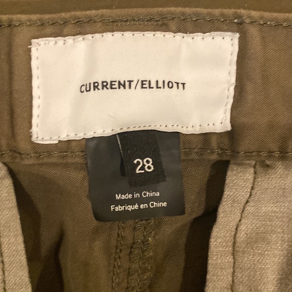 Current/Elliot Olive Green Straight Leg Pants Women's Size 28 - Picture 7 of 14